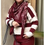 ECHARPE BORDEAUX 4