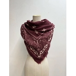 ECHARPE BANDANA BORDEAUX