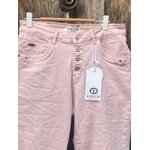 PANTALON BOUTONS BIJOUX KAROSTAR ROSE 1
