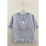 Pull AMOUR bleu