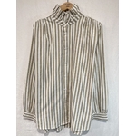 Chemise Elegance Raye kaki et blanc In April 1986 1