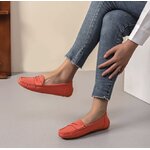 MOCASSINS CONFORT FEMME ORANGE MOOW 4