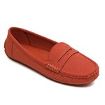 MOCASSINS CONFORT FEMME ORANGE MOOW 3