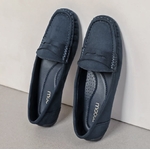 MOCASSINS CONFORT FEMME MARINE MOOW