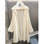 MAXI GILET ETOILE ECRU APRIL VINTAGE