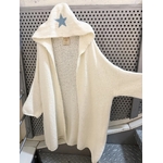 MAXI GILET ETOILE ECRU APRIL VINTAGE 1