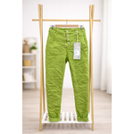 PANTALON 8123 BOUTONS ET ZIP MELLY AND CO VERT POMME 2