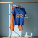 T-SHIRT ICONIC BLEU ROI  APRIL VINTAGE 1