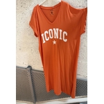 ROBE MAXI T-SHIRT ICONIC ORANGE APRIL VINTAGE