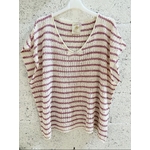 HAUT MAILLE RAYE ROSE LUREX APRIL VINTAGE