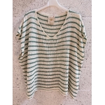 HAUT MAILLE RAYE CELADON LUREX APRIL VINTAGE 3
