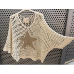 PULL CROCHET ETOILE DOREE LUREX APRIL VINTAGE 2