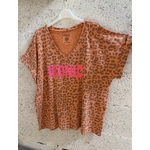 T-SHIRT ICONIC LEOPARD ORANGE APRIL VINTAGE