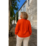 BLOUSE BRODEE ORANGE