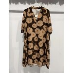 ROBE FLEURS IZZY CAMEL