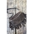 SAC BANANE FRANGES CUIR CHOCOLAT