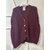 GILET CROCHET BOUTONS BORDEAUX APRIL VINTAGE