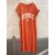 ROBE MAXI T-SHIRT ICONIC ORANGE APRIL VINTAGE 1