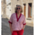T-SHIRT RAYE ROUGE ET BLANC COL V 1