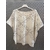 T-SHIRT BANDANA BEIGE ET CHOCO APRIL VINTAGE