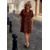 ROBE FLEURS IZZY ORANGE ET KAKI 1