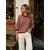 PULL MARINIERE BORDEAUX ET ROSE 2
