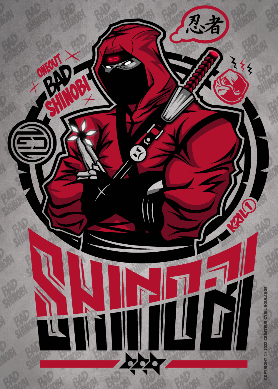 ONEOUT BAD SHINOBI RED_Plan de travail 1
