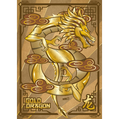 ONEOUT POSTER GOLD DRAGON
