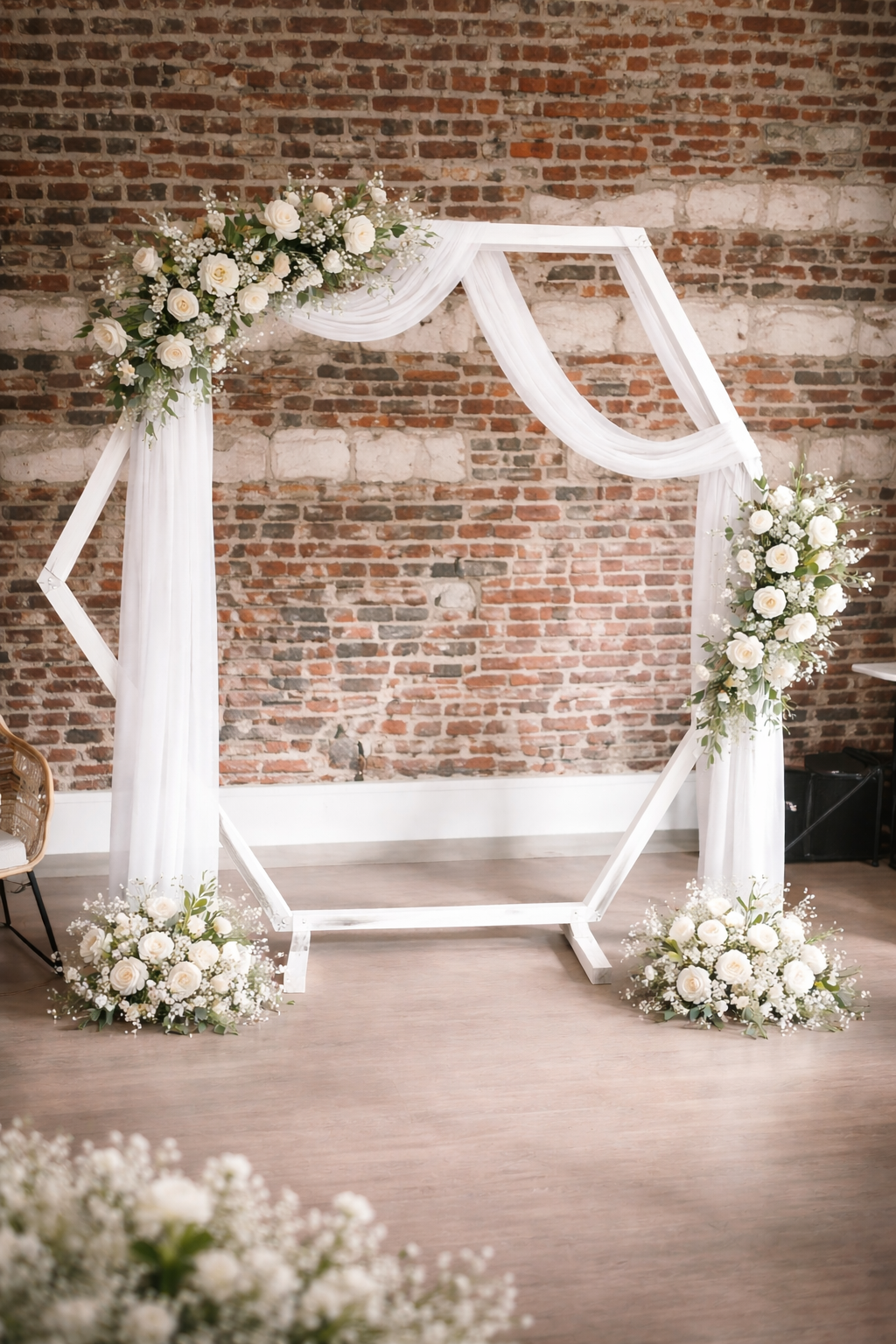 Arche hexagone blanche
