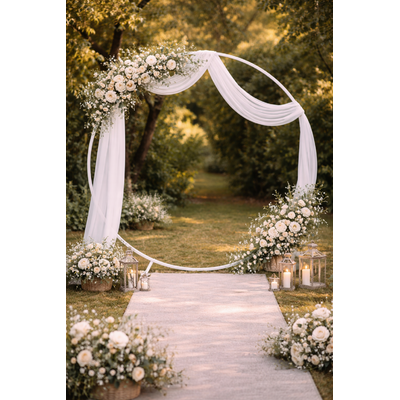 Arche ronde blanche