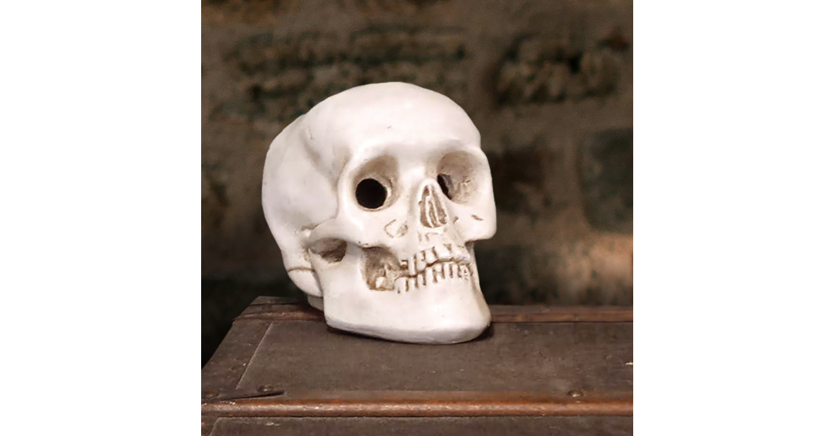 Dés à 6 Faces Avec Crânes – Lot De 5 Dés En Résine 18mm, Peints à La Main, Style Vintage, Pour Jeux De Société, Halloween Et Clubs