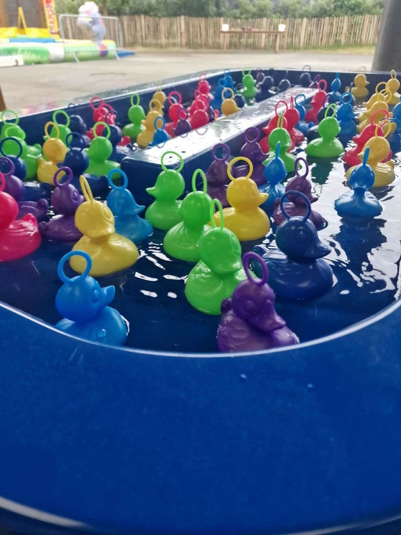 Location jeu de kermesse gonflable pêche aux canards - Bubble Play