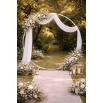Arche ronde blanche