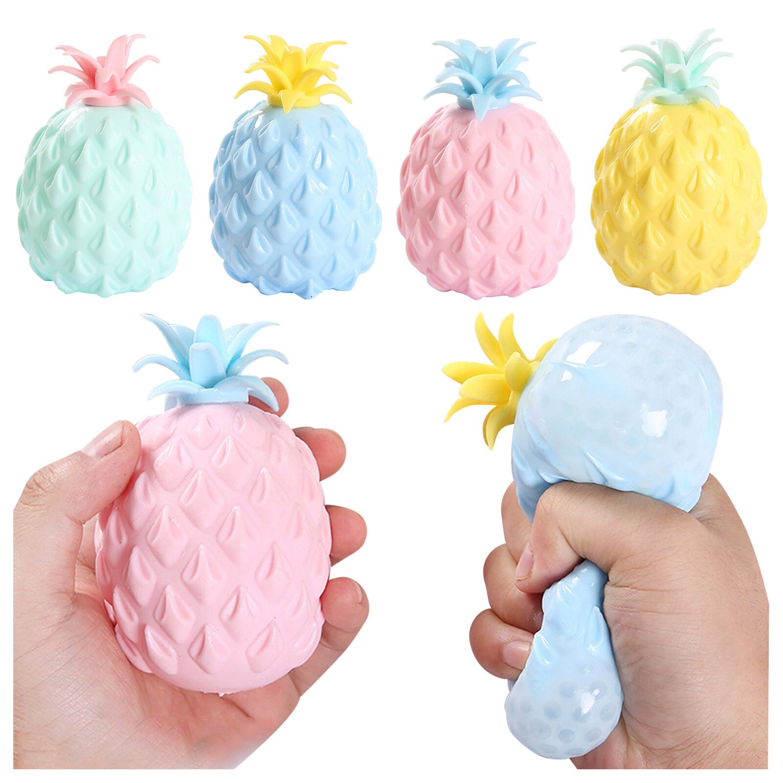 Balle-Anti-Stress-presser-ananas-jouet-Anti-stress-sensoriel-Fruit-Miniature-d-cor-de-bureau