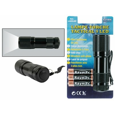 Lampe torche TACTICAL 9 LED