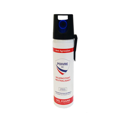 Spray paralysant lacrymogène au poivre 75 ml