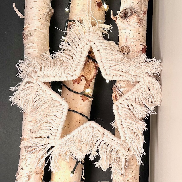 Etoile macramé