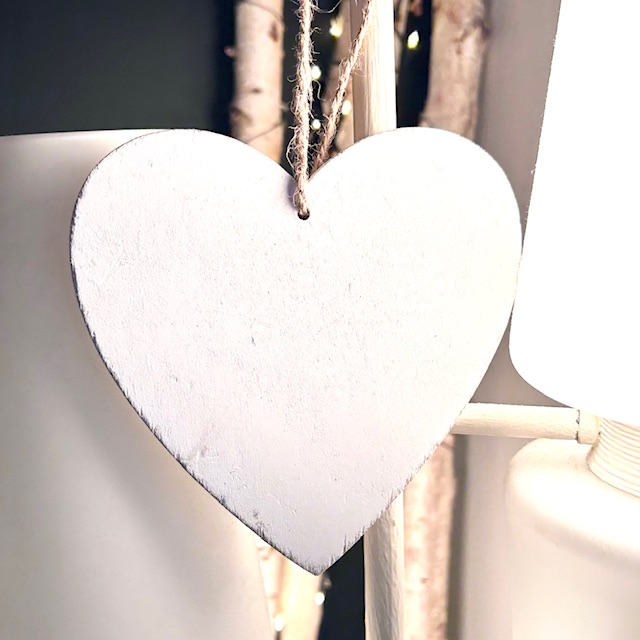 Porte-couette Mural En Bois Coeur – Suspension Vintage Fait Main Pour Chambre