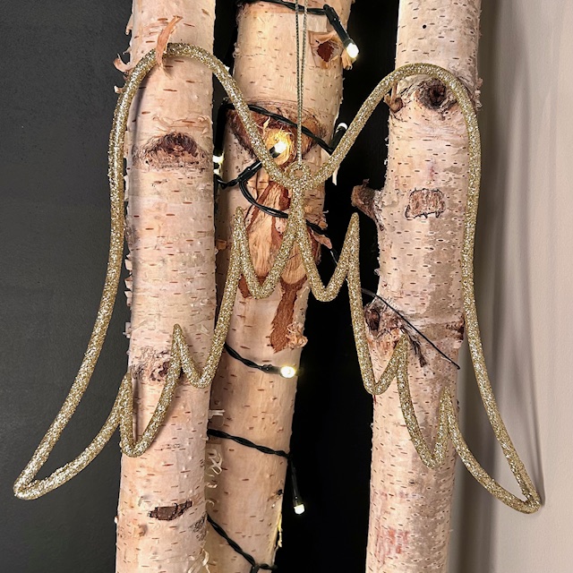 Ailes paillettes dorées