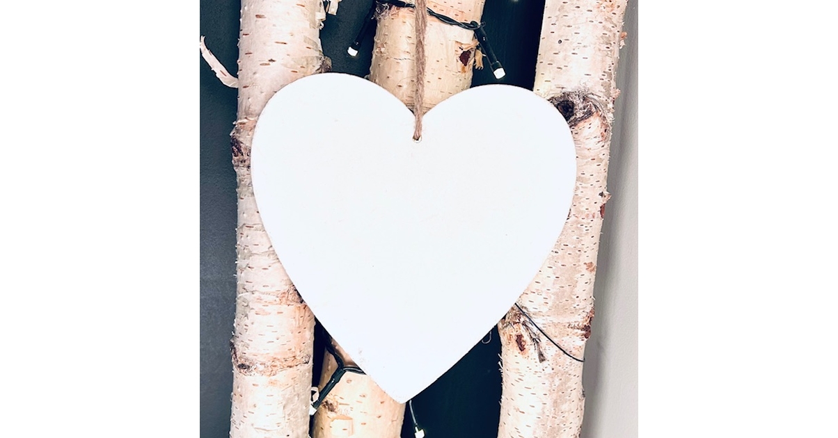 Porte-couette Mural En Bois Coeur – Suspension Vintage Fait Main Pour Chambre
