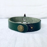 bracelet ZOE en cuir vert