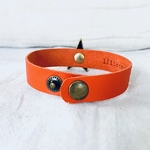 bracelet ZOE en cuir orange