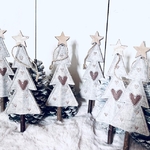 sapins beige feutre