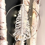 Cercle sapin macramé