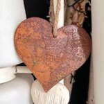 Coeur métal rouillé