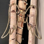 Ailes paillettes dorées