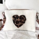 Sac bandoulière coeur