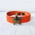 bracelet ZOE en cuir orange