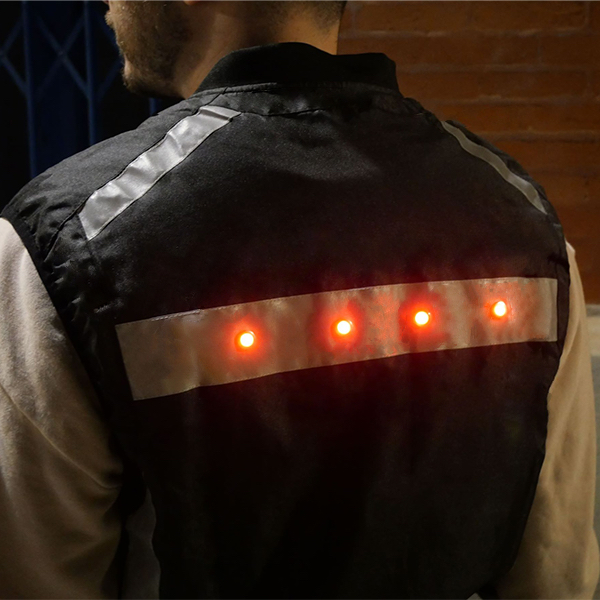 Gilet dossard cycliste LED pour être vu