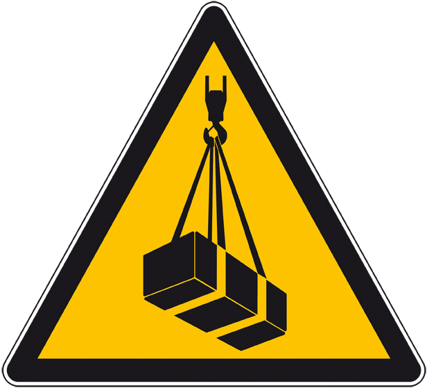 Signalétique RetD : panneau DANGER Charge Suspendue